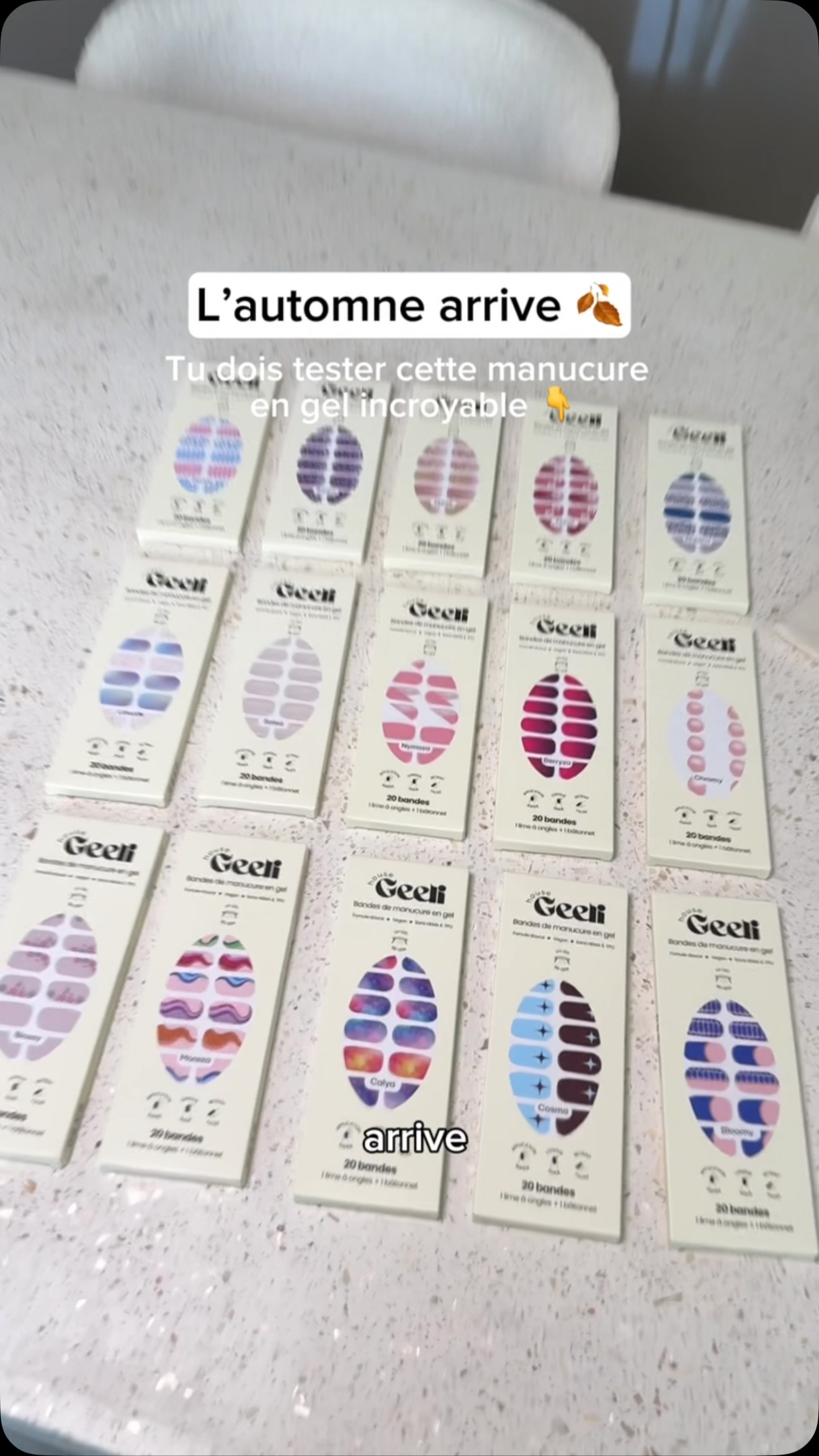 Geeli House Facebook ad: Une manucure en gel d’automne tendance