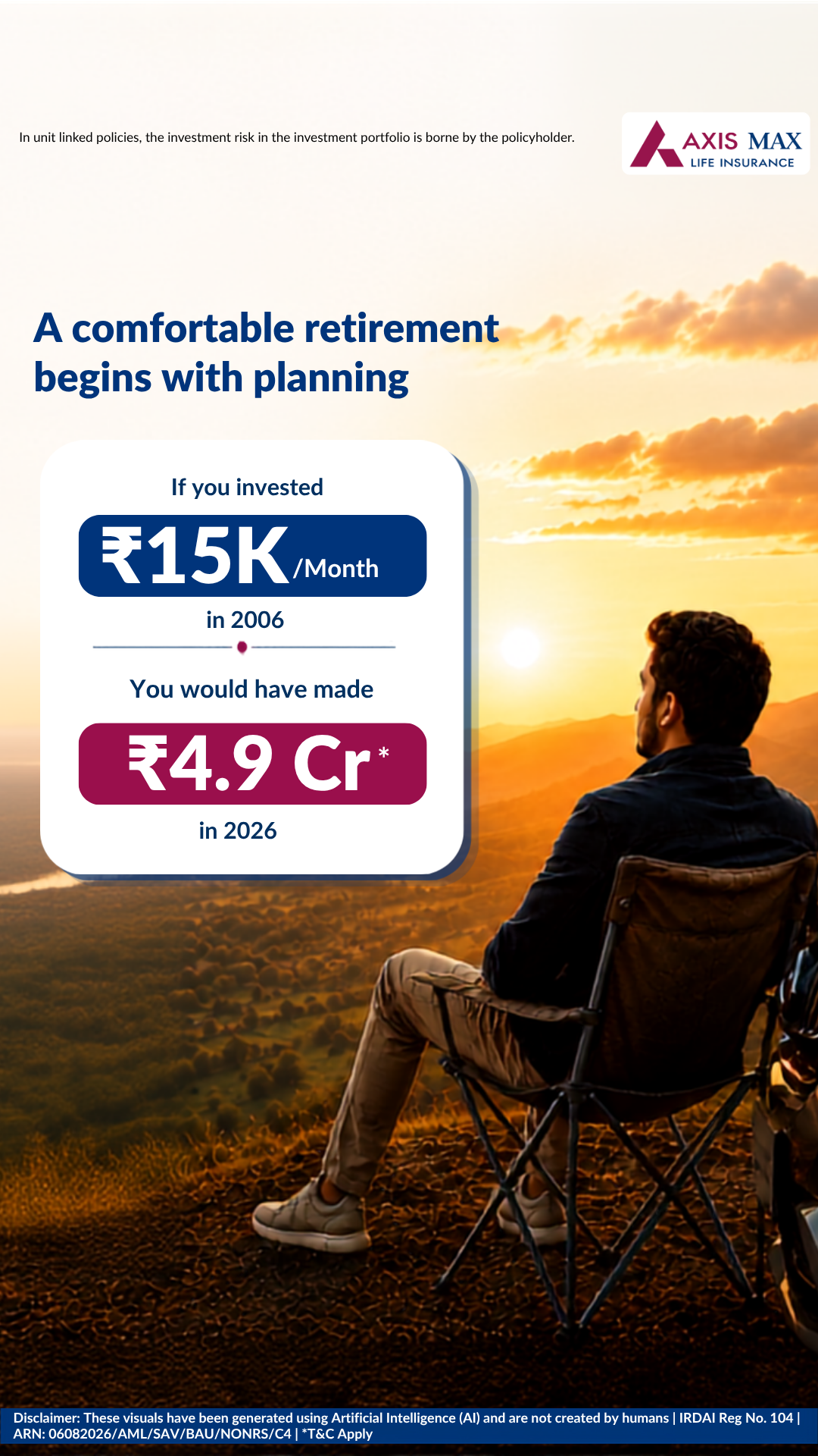Axis Max Life Insurance Facebook ad