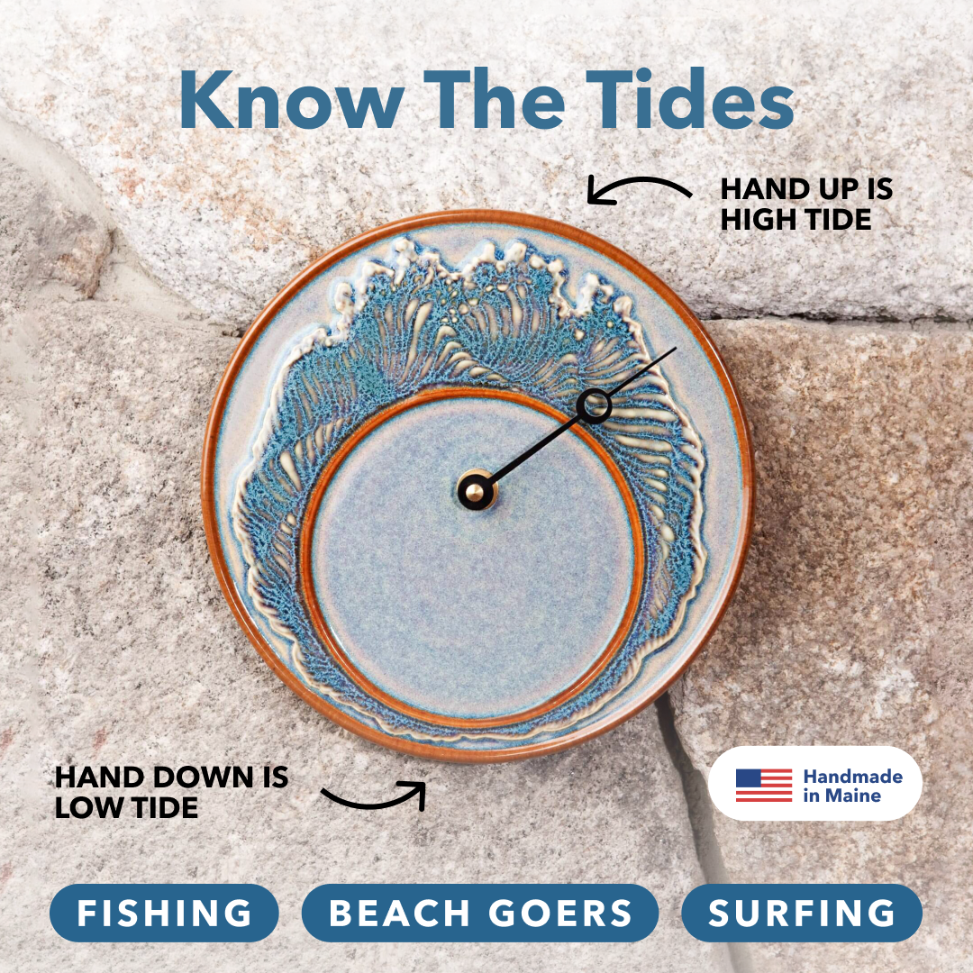 Georgetown Pottery Facebook ad: Pottery Tide Clocks