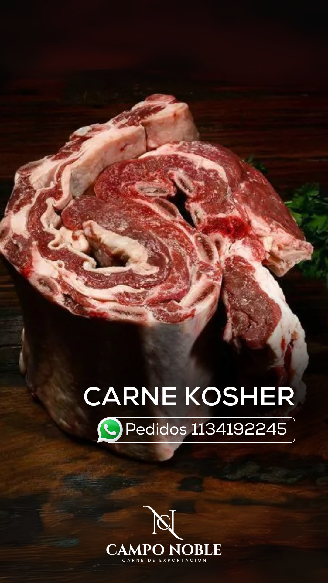 Campo Noble Kosher Facebook ad: Cortes Kosher calidad exportación