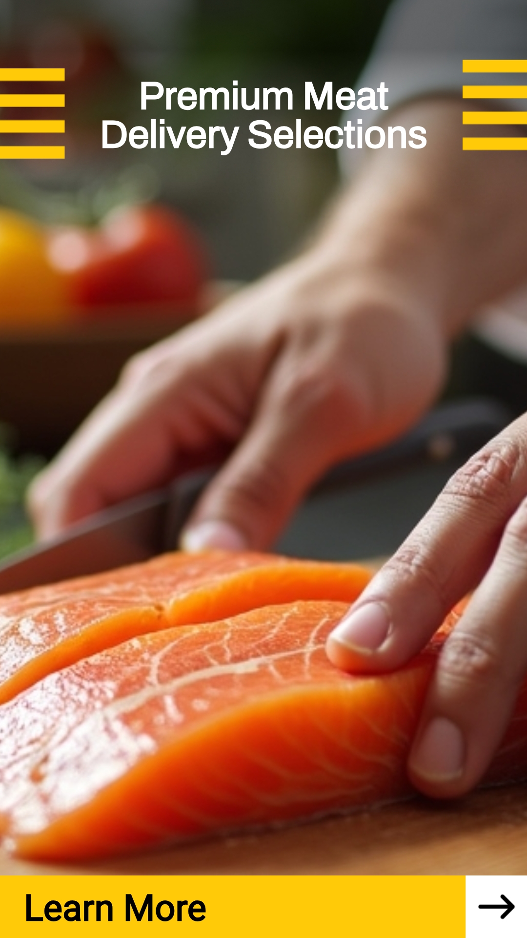 SwiftResults Today Facebook ad: Premium Meat Delivery Selections.