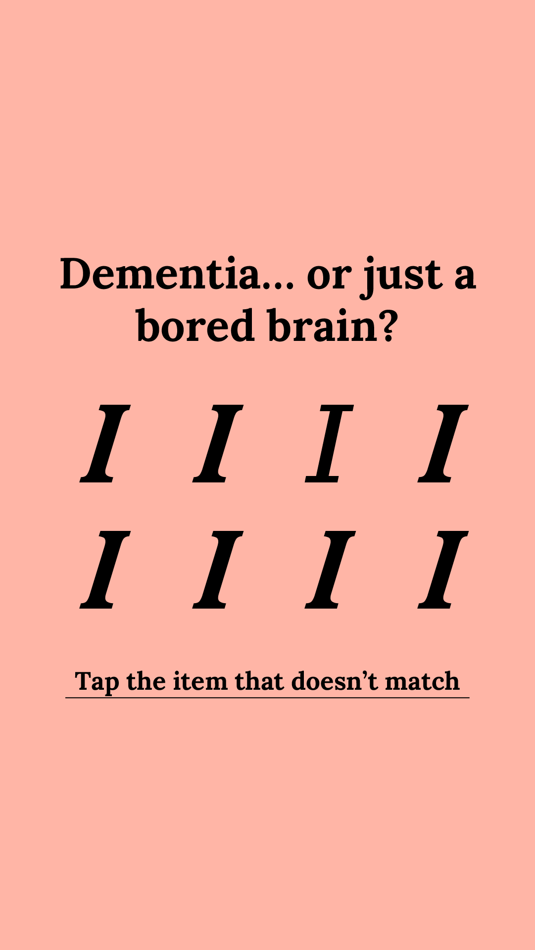 Brain Health Check Facebook ad
