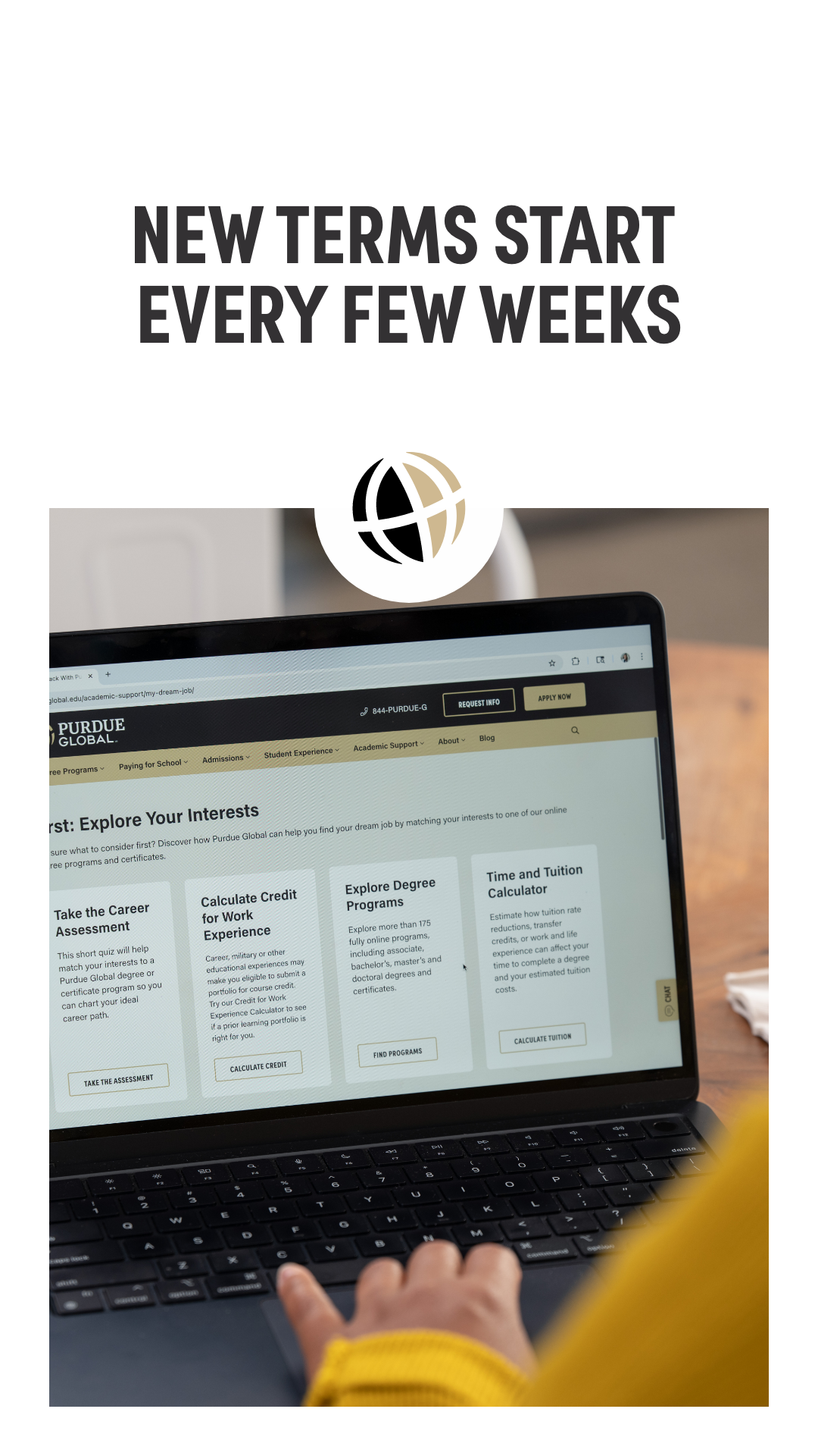 Purdue Global Facebook ad