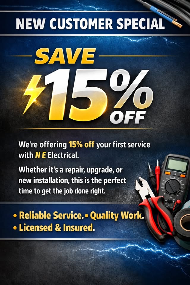 N E Electrical Facebook ad