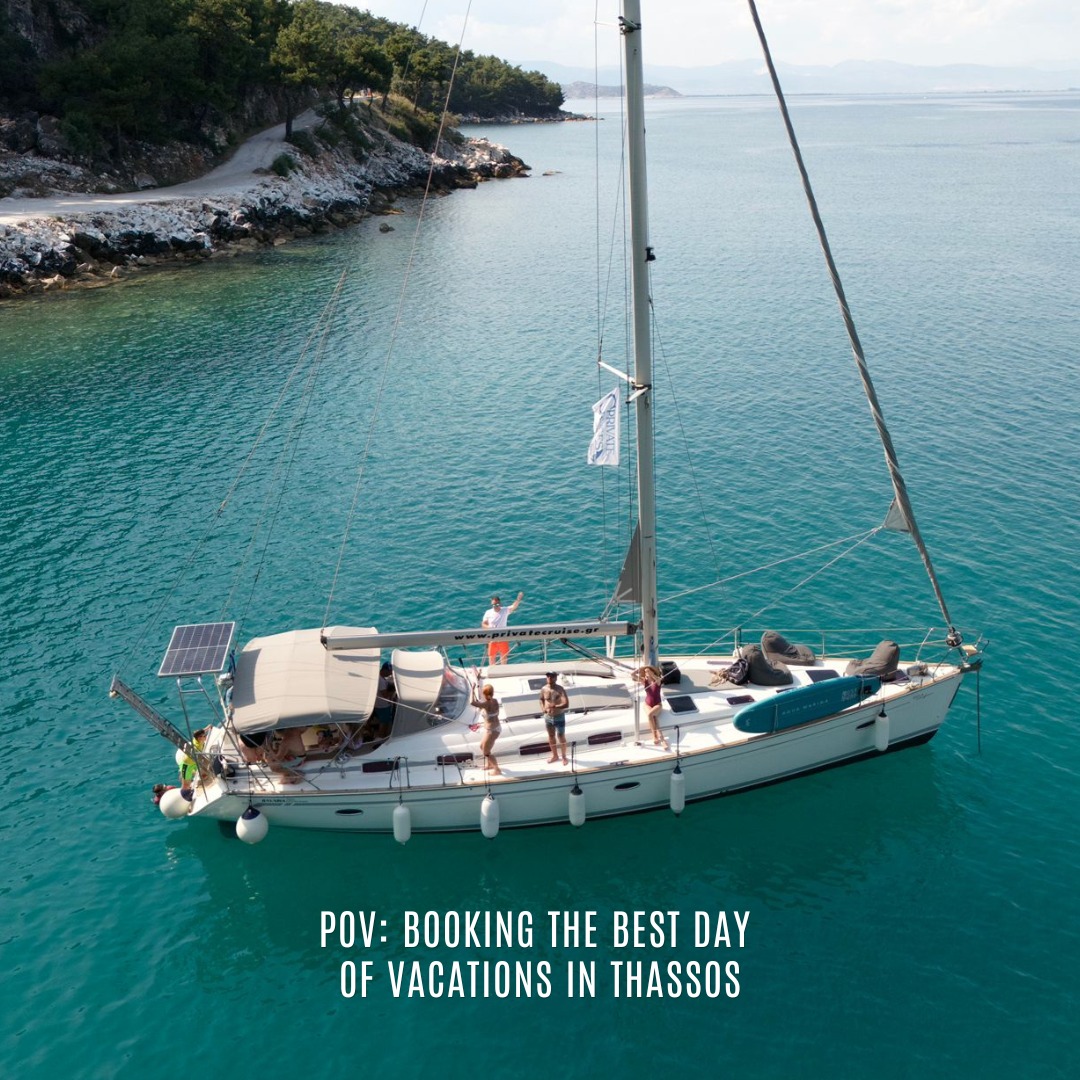 Thassos Private Cruises Facebook ad: Thassos Private Cruises: Sailing Experiences Your Way