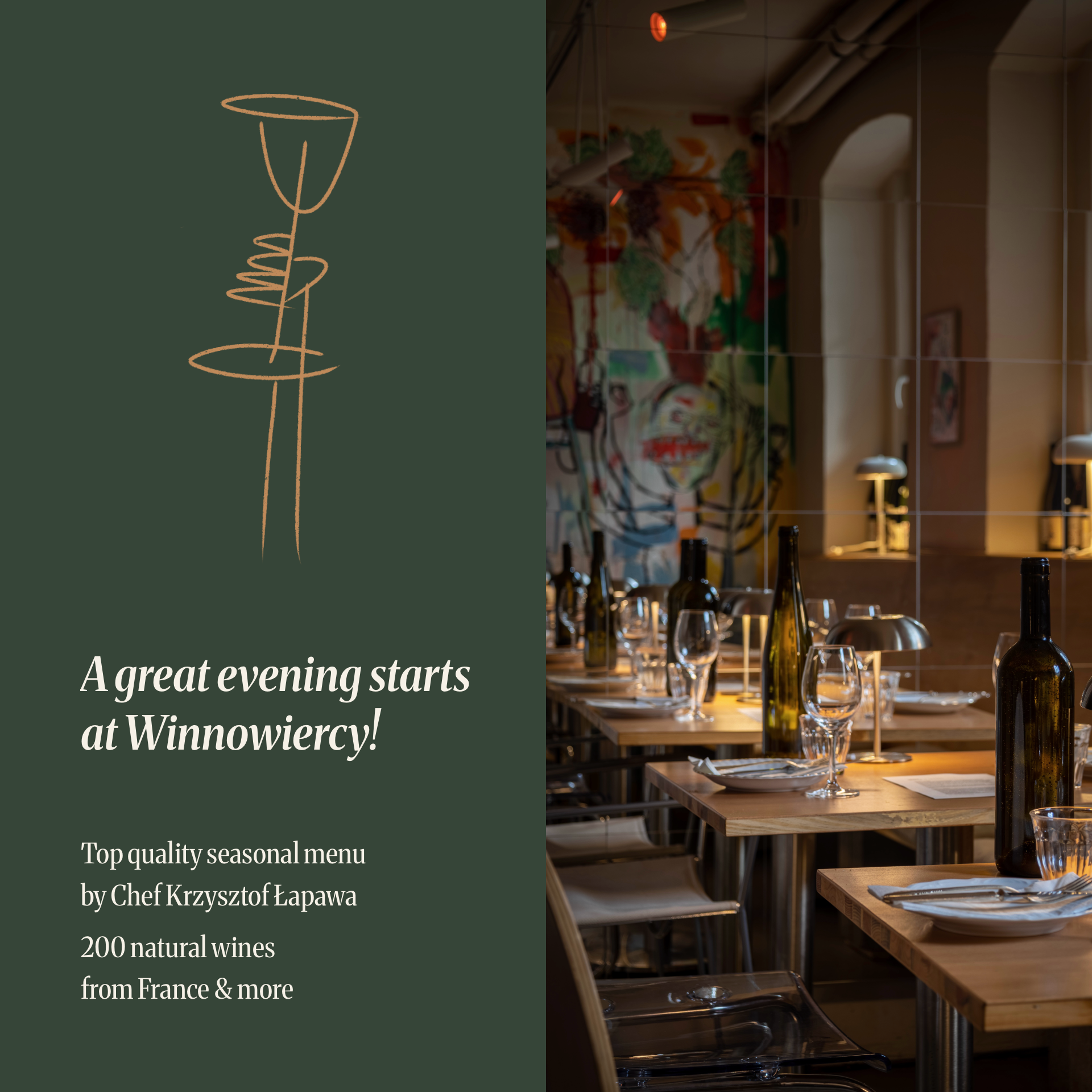 Winnowiercy Natural Wine Bistronomie Facebook ad