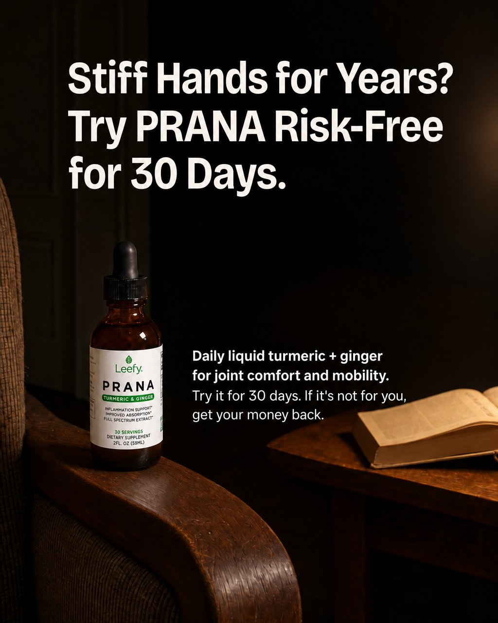 Leefy Organics Facebook ad: What Would One Easier Year Look Like?