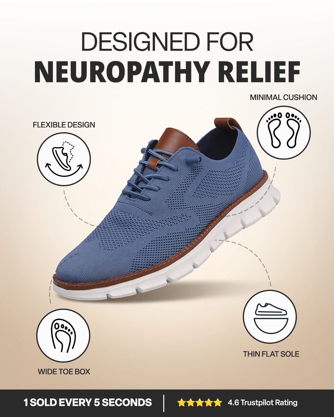 Neuropathy Awareness Daily Facebook ad: Top Rated Pain Relief Shoe 2026!