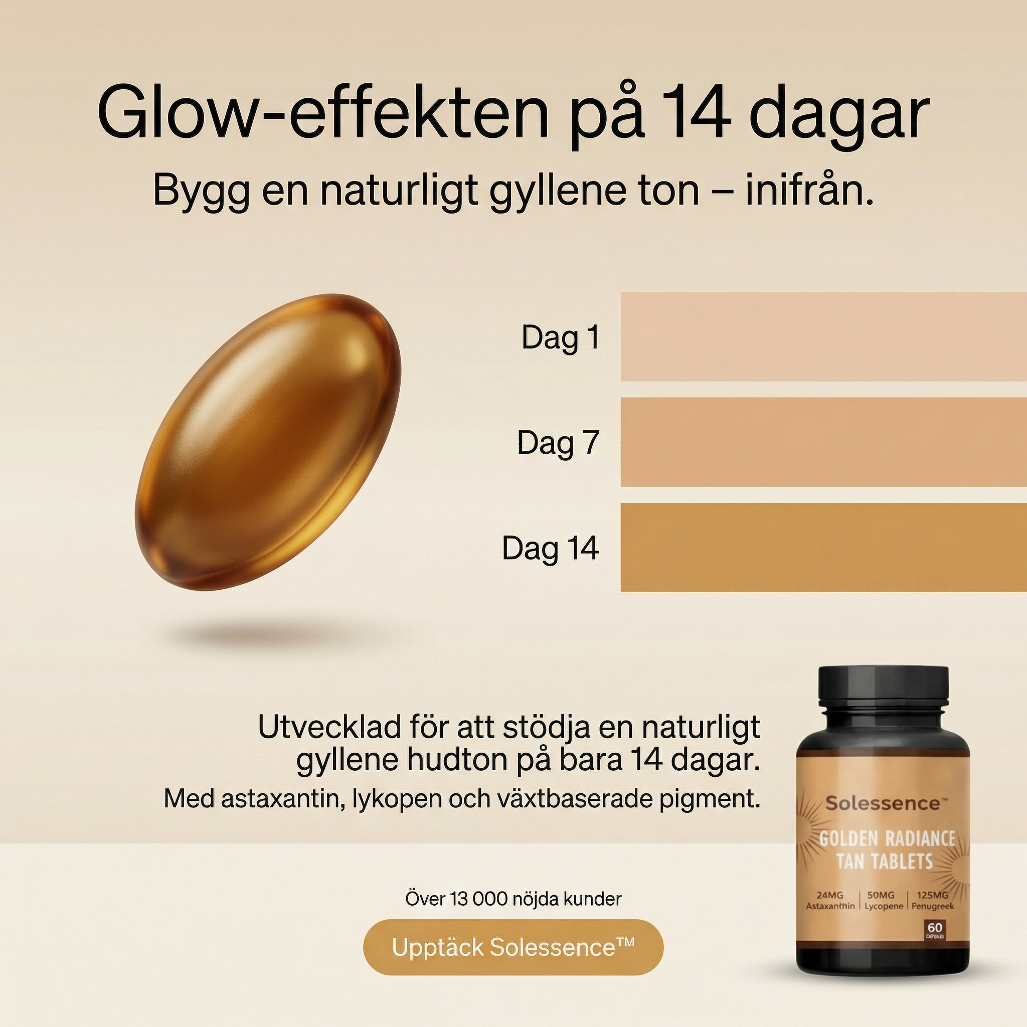 Ruthie Rosencrans Facebook ad: Få En Naturlig Glow Utan Orange Ton