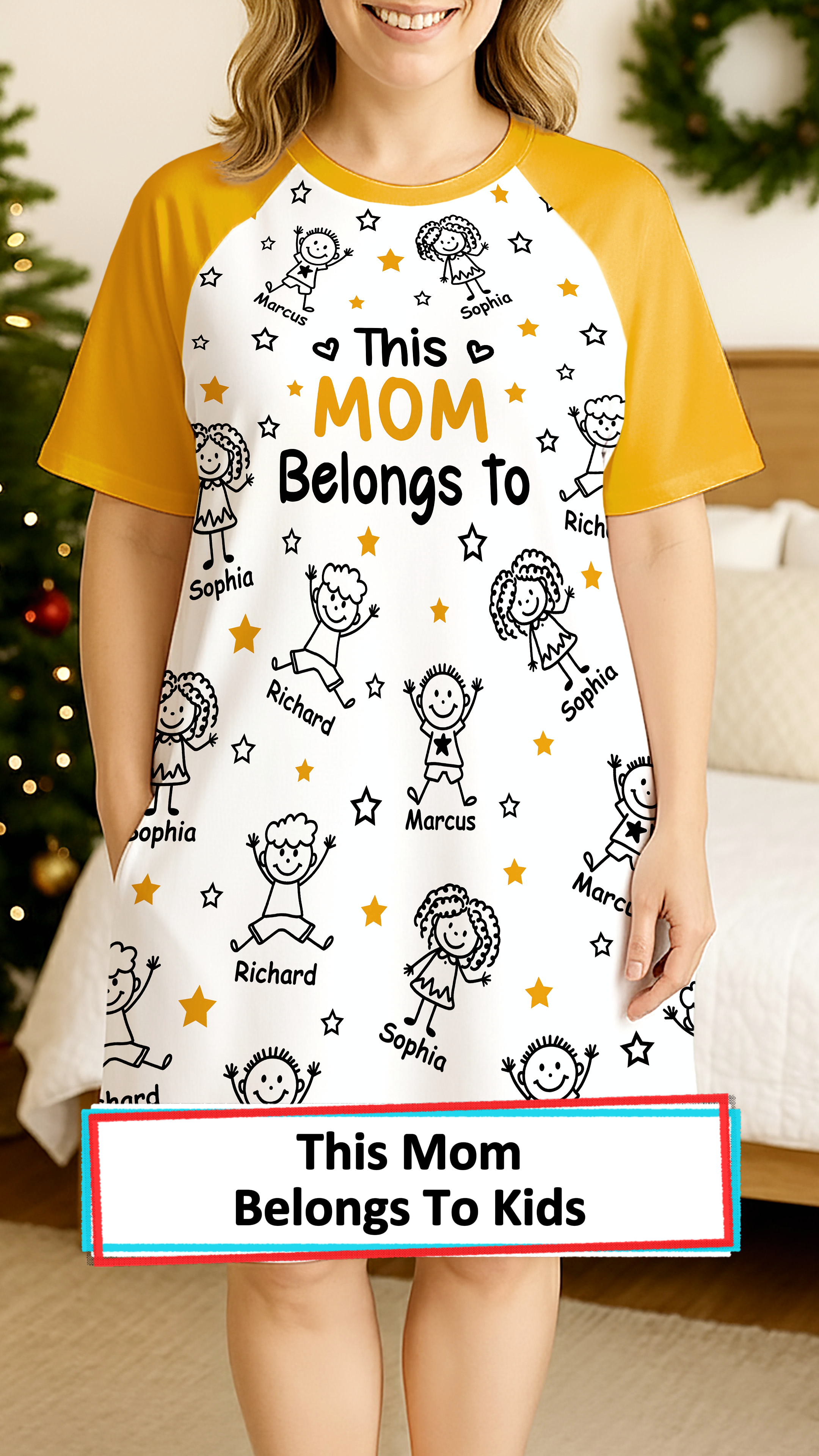 Wander Prints Unique Gift Facebook ad: Cozy Sleep Tee For Loving Moms