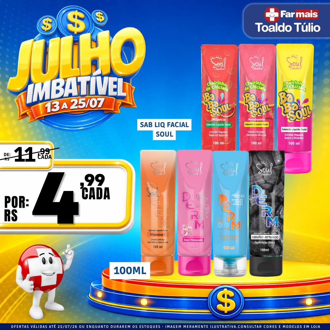 Farmais Toaldo Túlio - Av Toaldo Túlio 4041, São Braz Facebook ad: JULHO IMBATÍVEL CHEGOU À FARMAIS TOALDO TÚLIO!