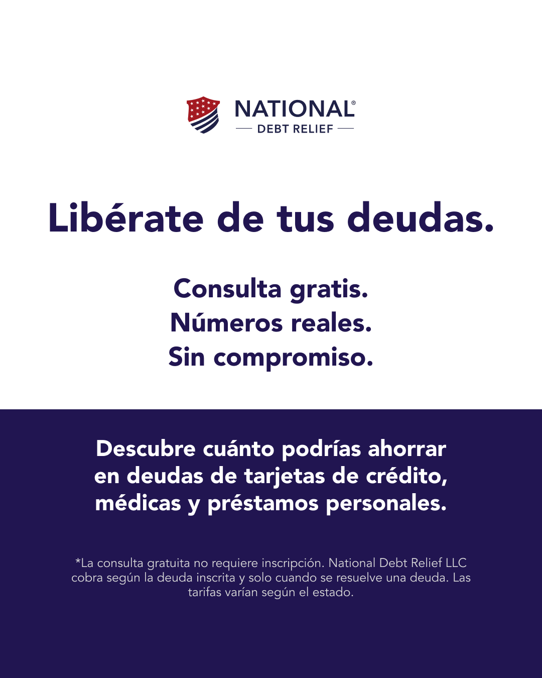 National Debt Relief Facebook ad