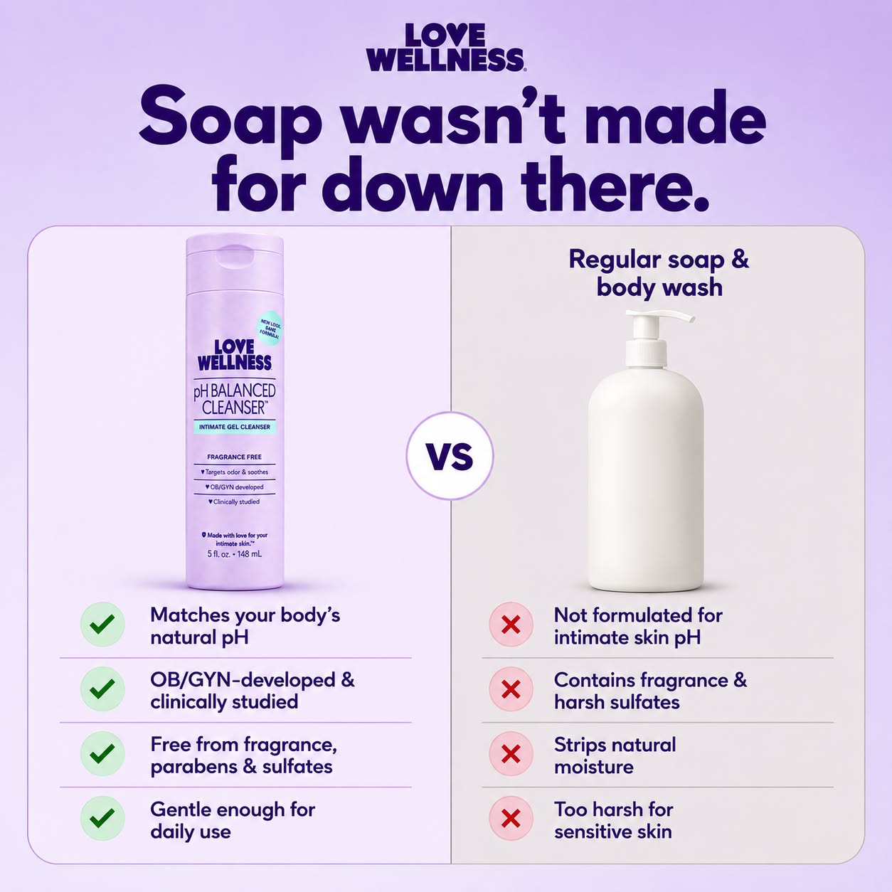 Love Wellness Facebook ad