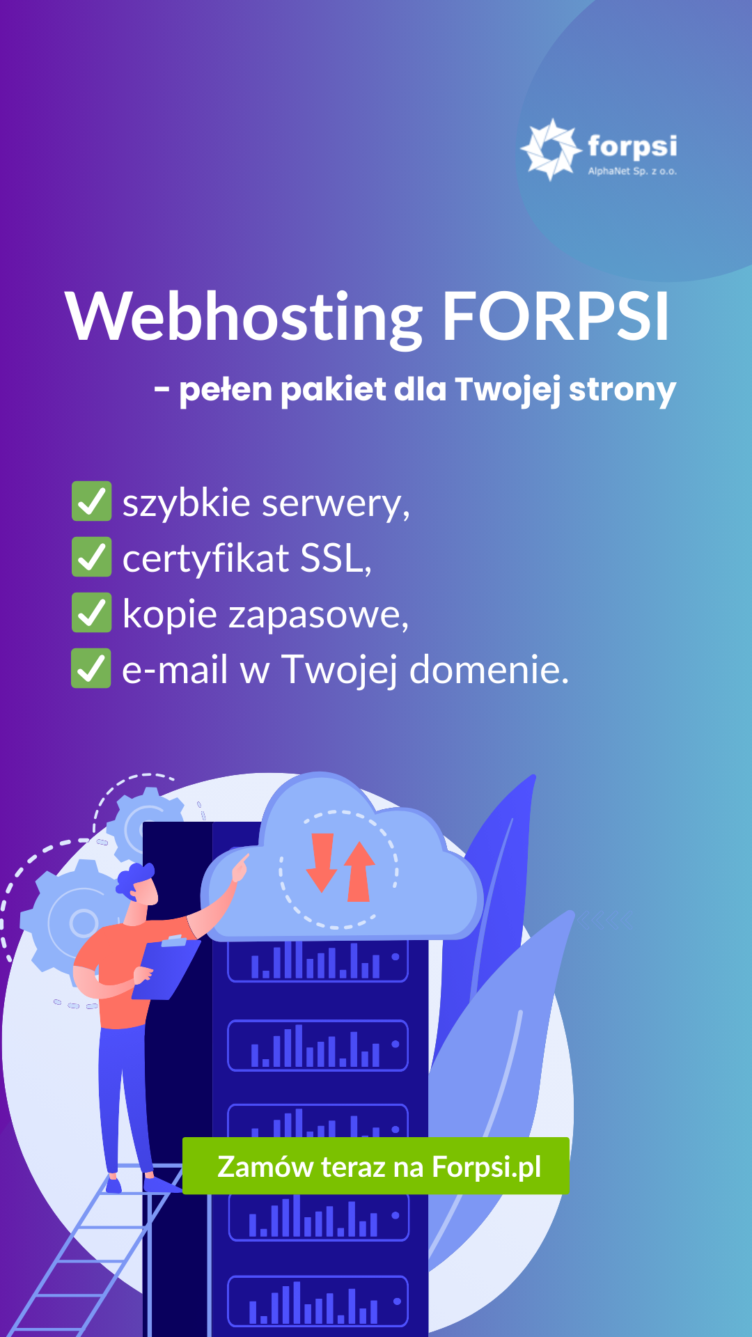 Forpsi.pl - domena, hosting, e-mail lub serwer Facebook ad