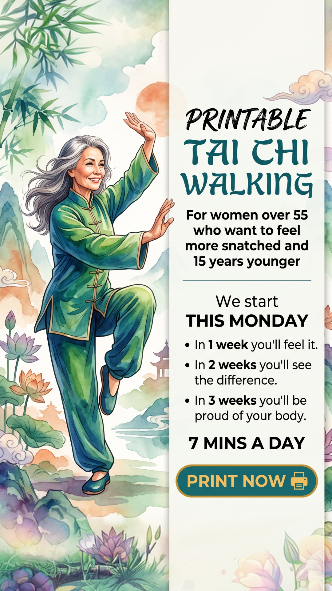 WalkFit Daily Walking Plan Facebook ad