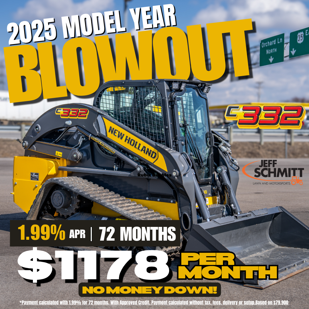 Jeff Schmitt Lawn and Motorsports Facebook ad: Save Thousands on New Holland 2025 Models At…