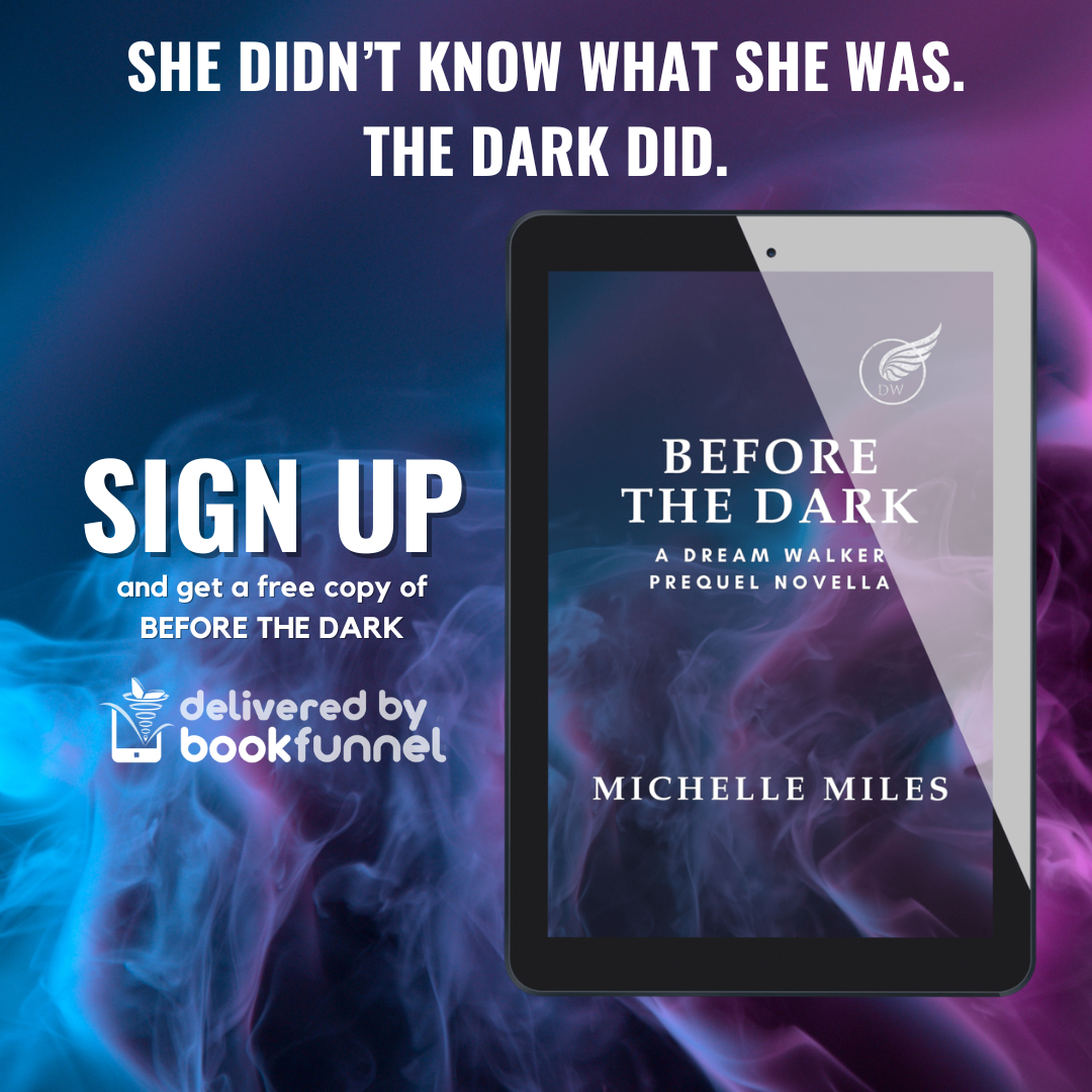 Michelle Miles Author Facebook ad: She didn’t know what she was. The dark did.