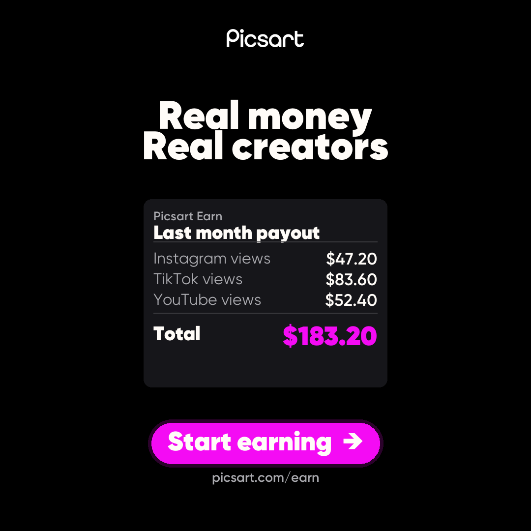 Picsart Facebook ad