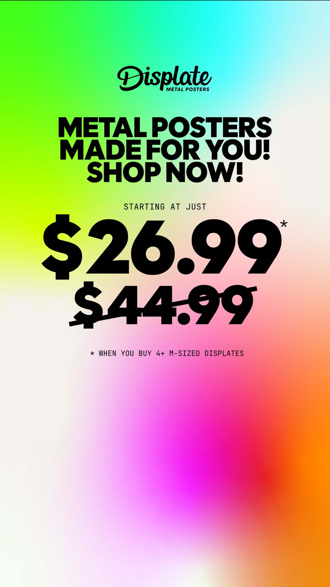 Displate Facebook ad