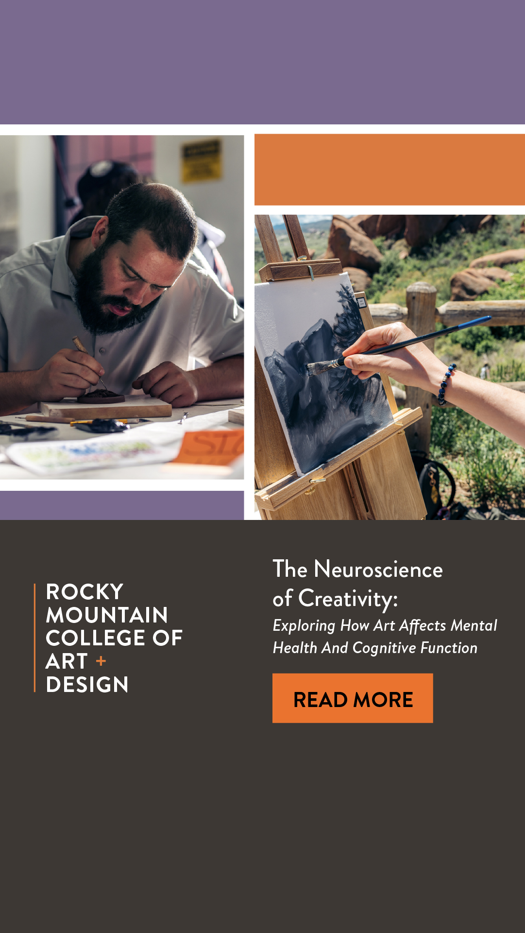 Rocky Mountain College of Art + Design (RMCAD) Facebook ad