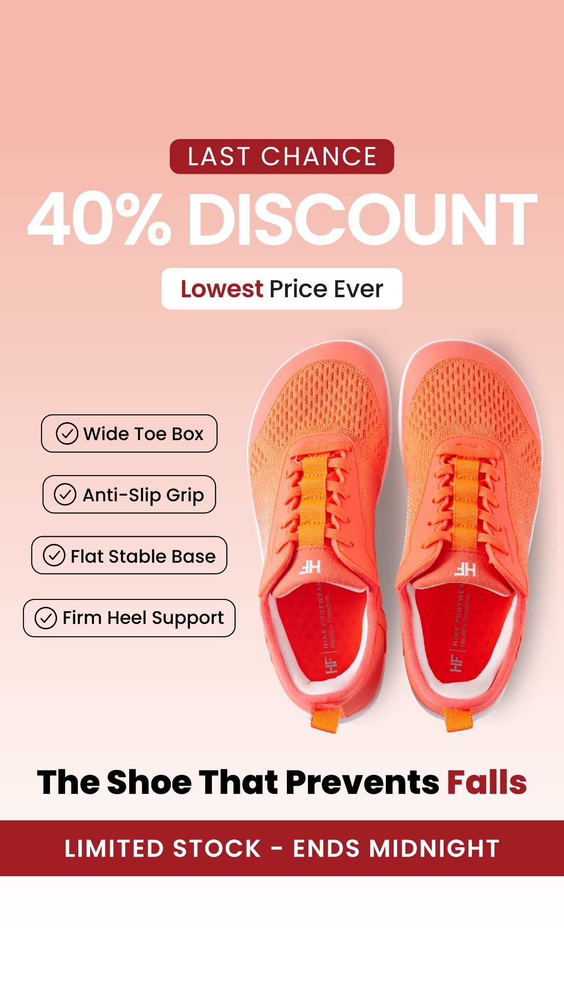 HIKE Footwear Facebook ad