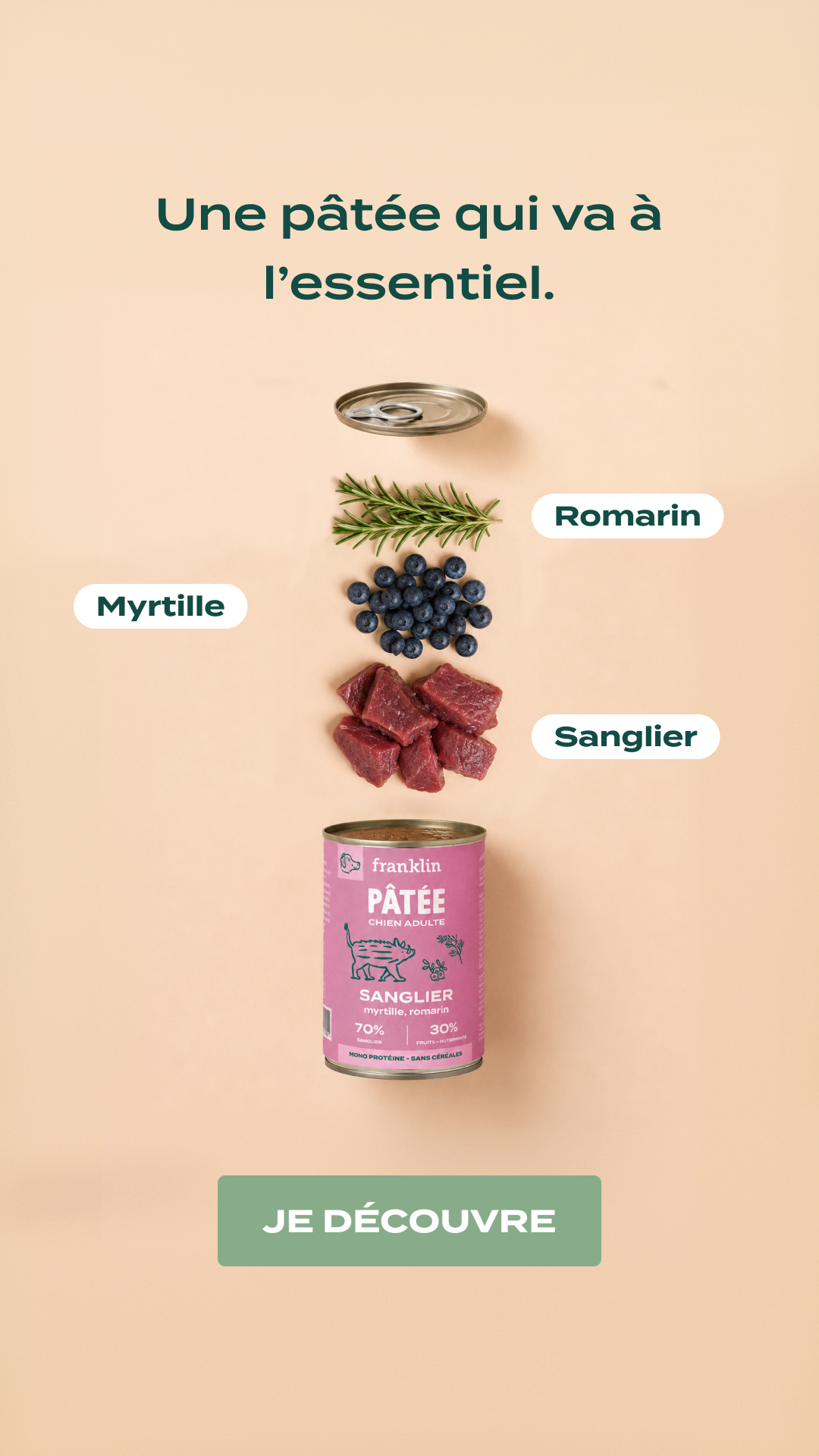 Franklin Pet Food Facebook ad