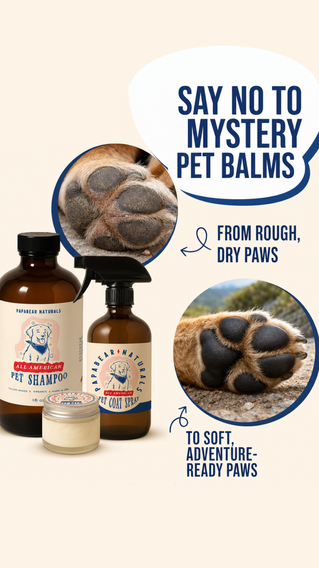 Papabear Naturals Facebook ad