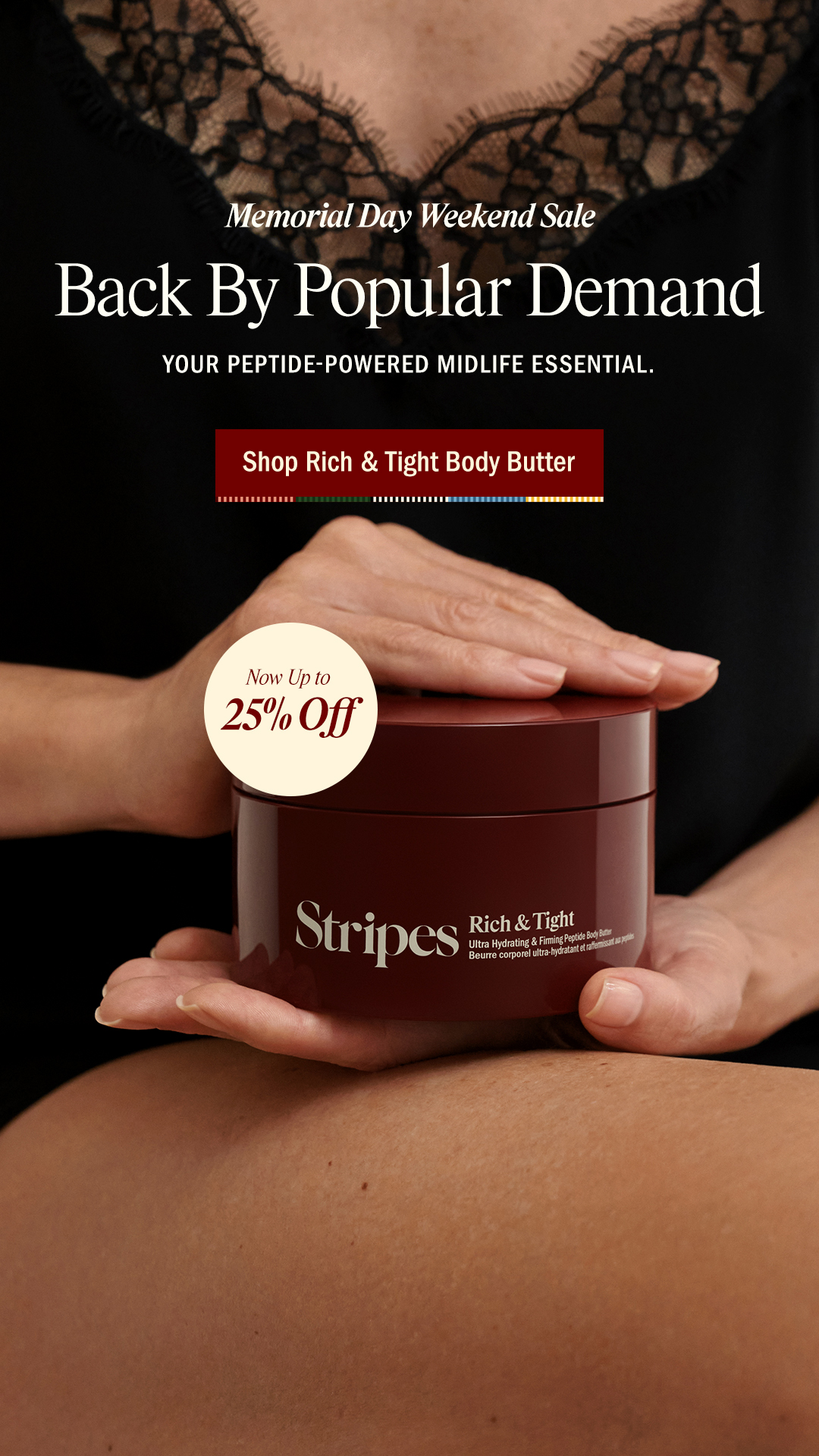 Stripes Beauty Facebook ad
