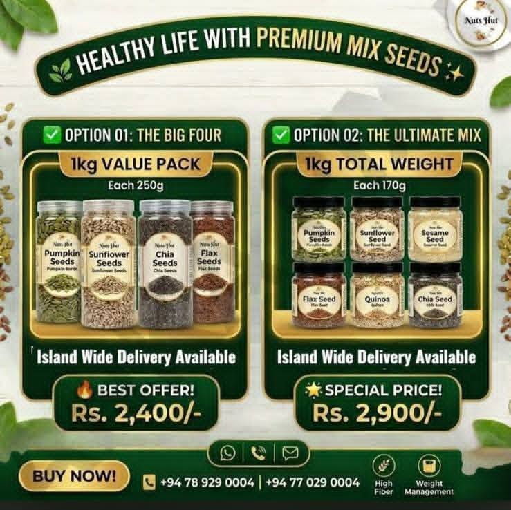 Nuts Hut Facebook ad: Seeds and Nuts, Dried Fruit Clash in Nutshut.lk