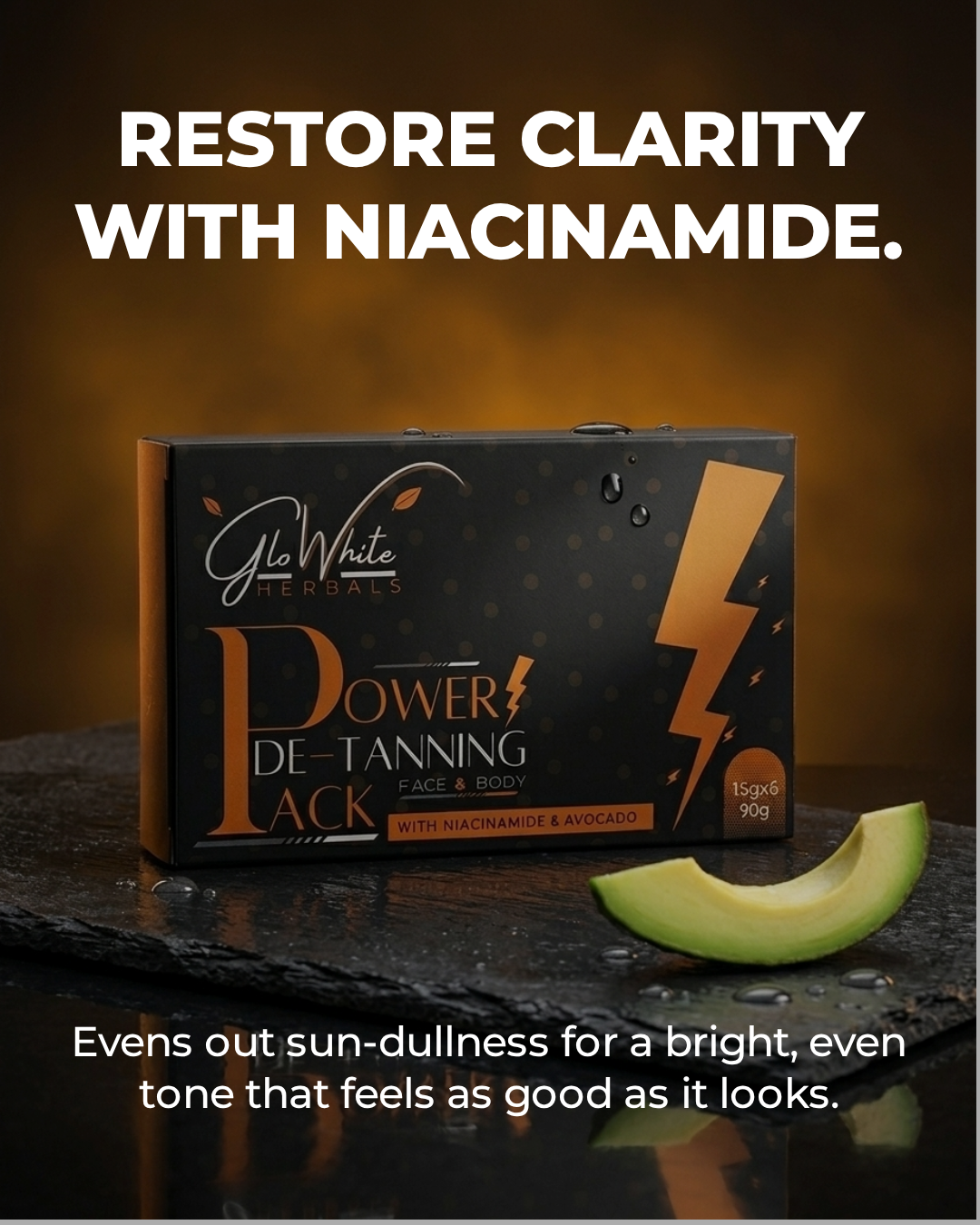 GloWhite Herbals Facebook ad: De-Tan Face Pack For Tan Removal | Bleach-Free…