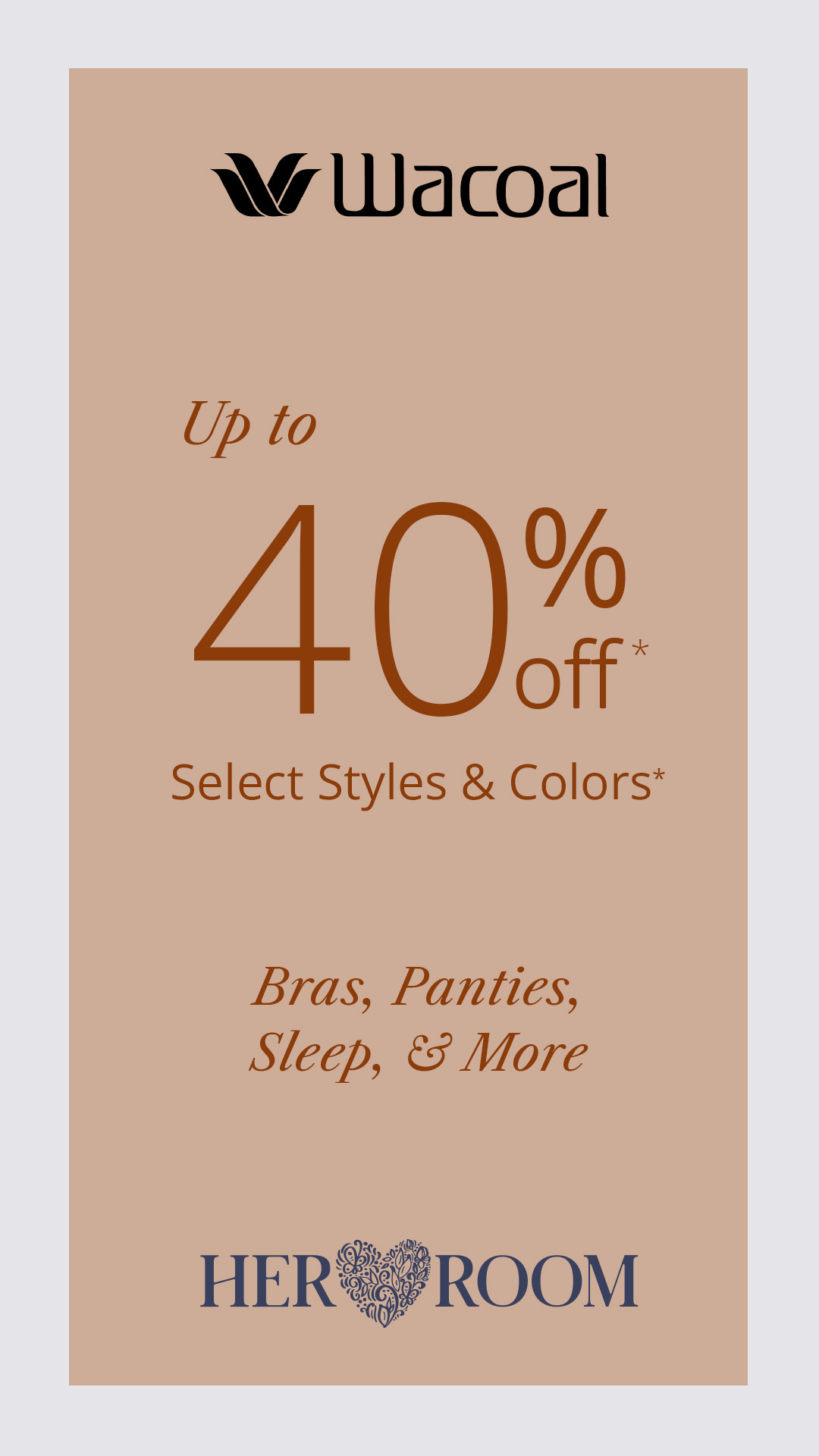 HerRoom Facebook ad