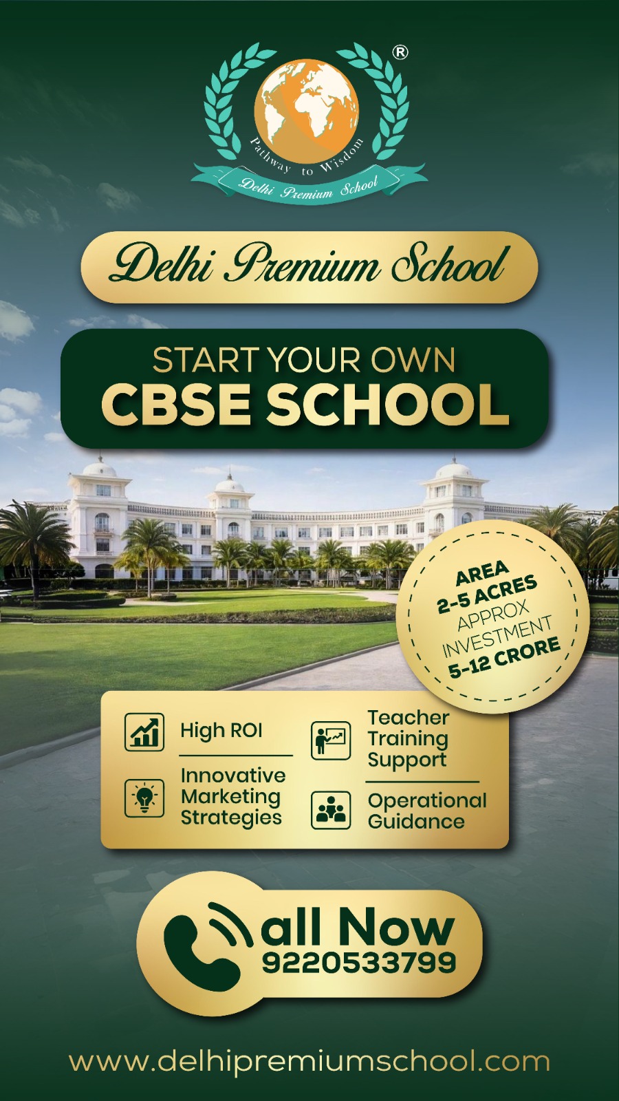 Delhi Premium School Facebook ad from Feb 28, 2026
