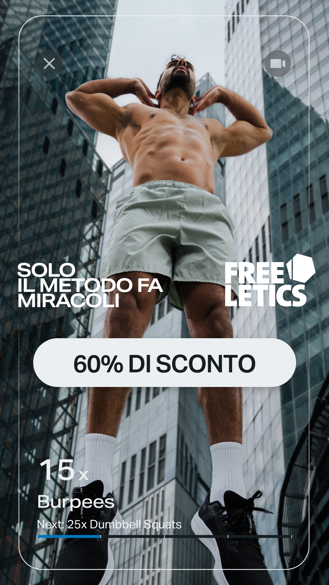 Freeletics Facebook ad