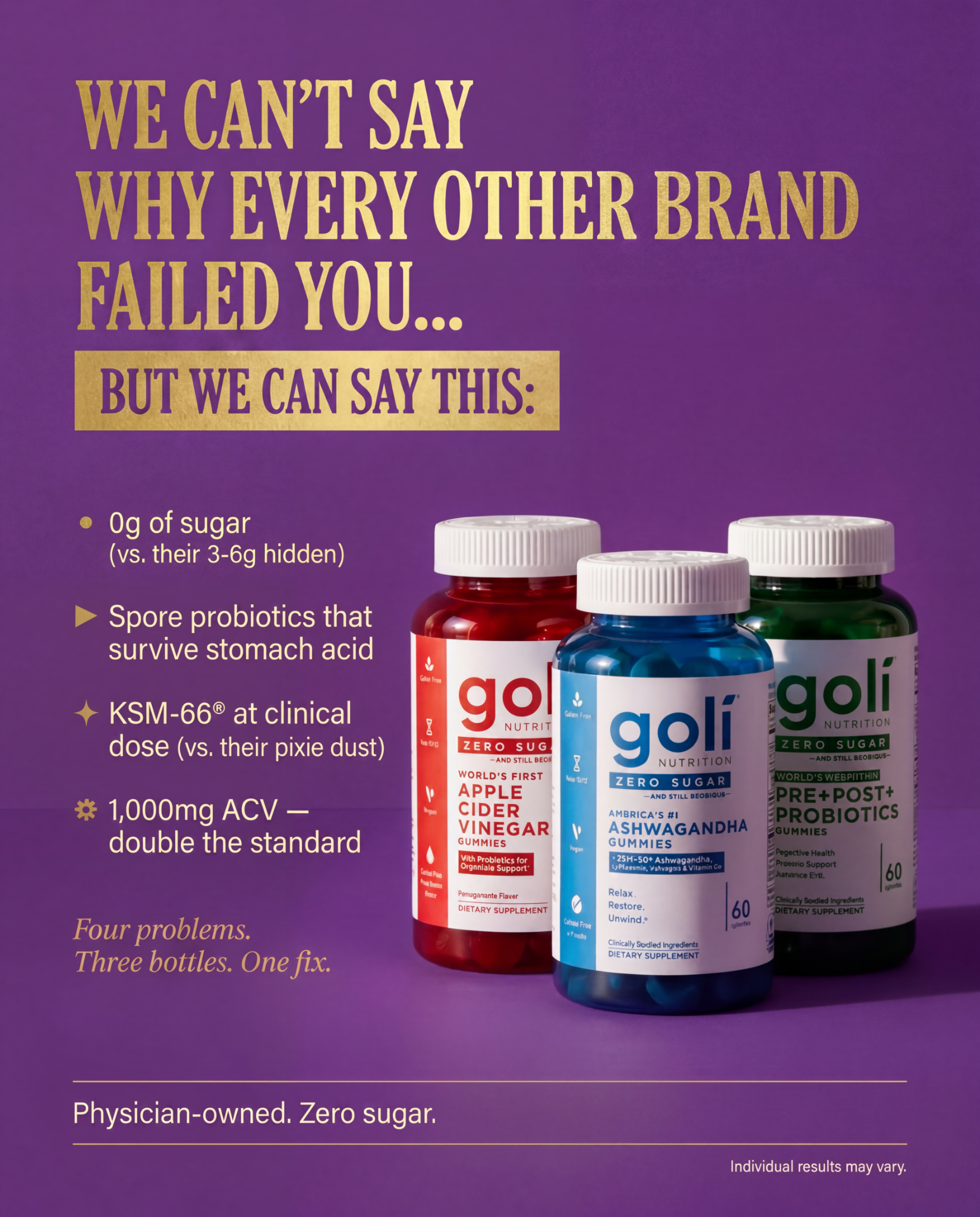 Goli Facebook ad