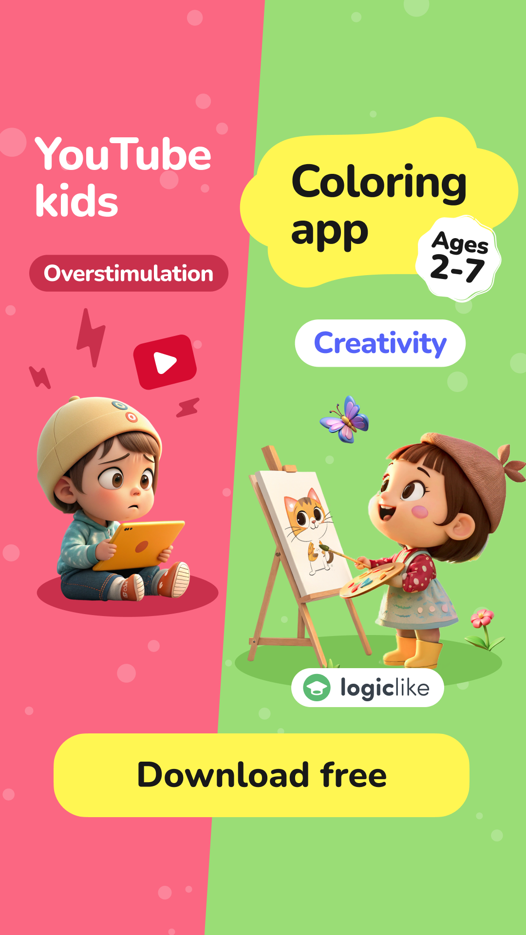 LogicLike Kids: ABC, Reading, Tracing Facebook ad