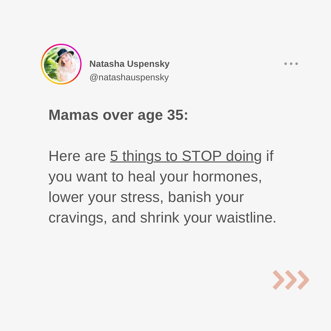 Natasha Uspensky - Women's Holistic Nutritionist Facebook ad: Follow @natashauspensky for simple and effective holistic…