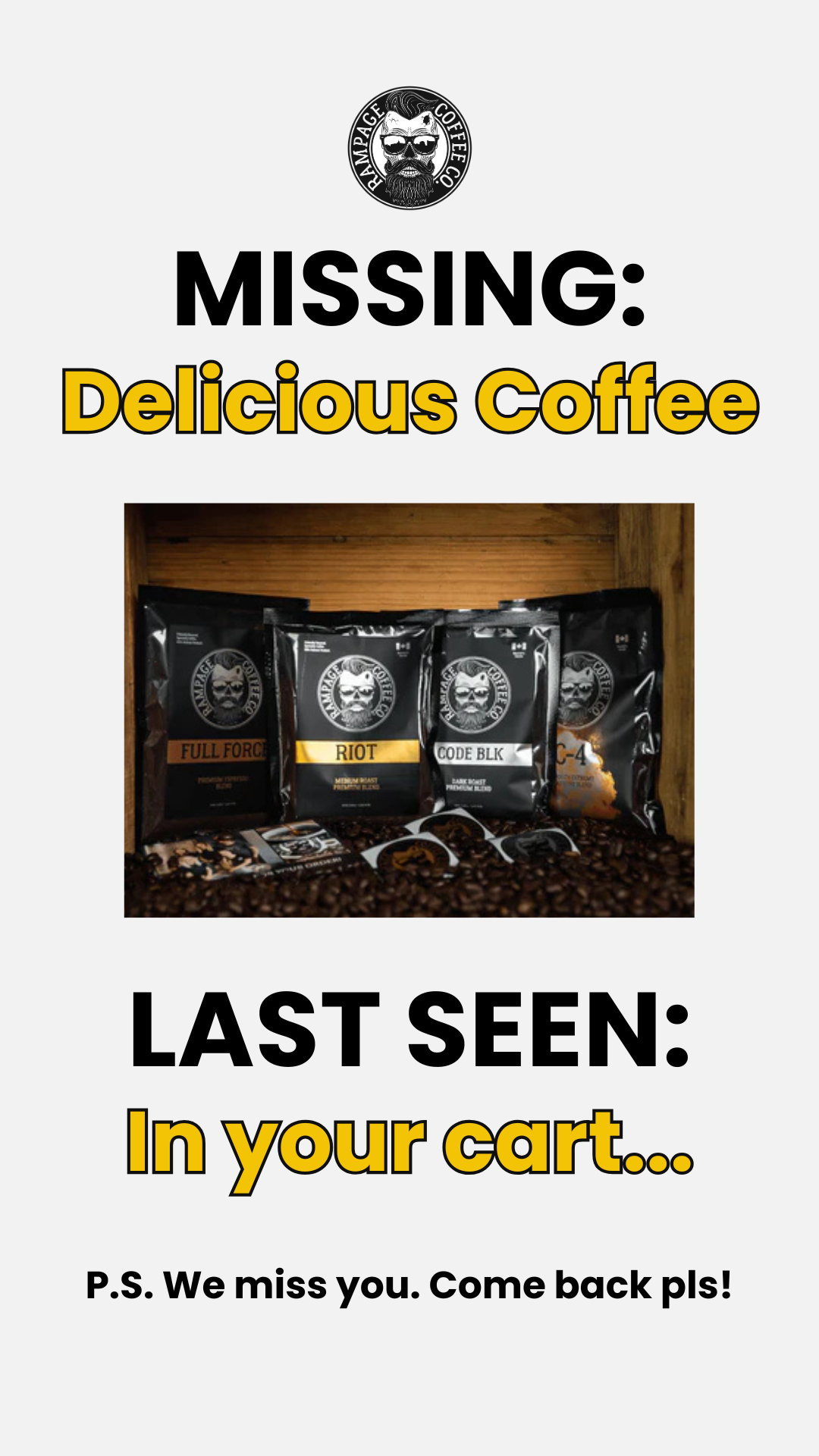 Rampage Coffee Co. Facebook ad