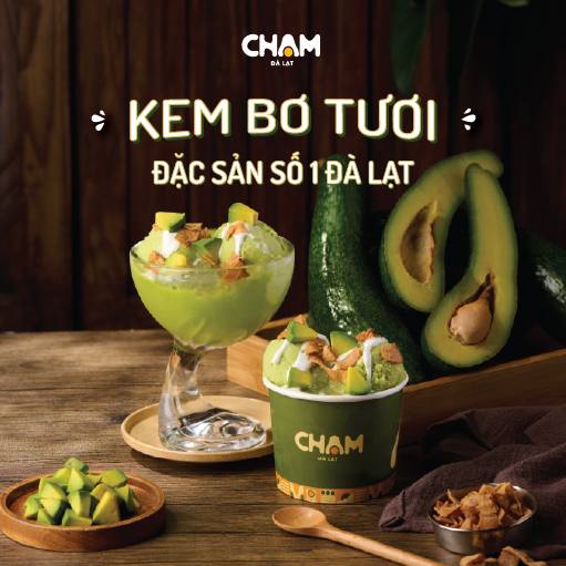 Chạm - Cafe & Kem Bơ Đà Lạt Facebook ad