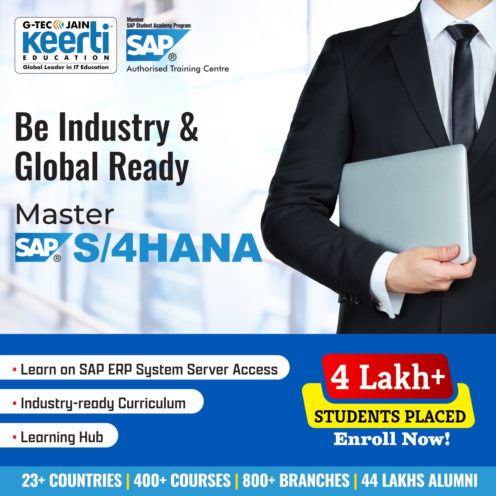 G-TEC JAIN Keerti Education Facebook ad: Still job-hunting with just a degree?