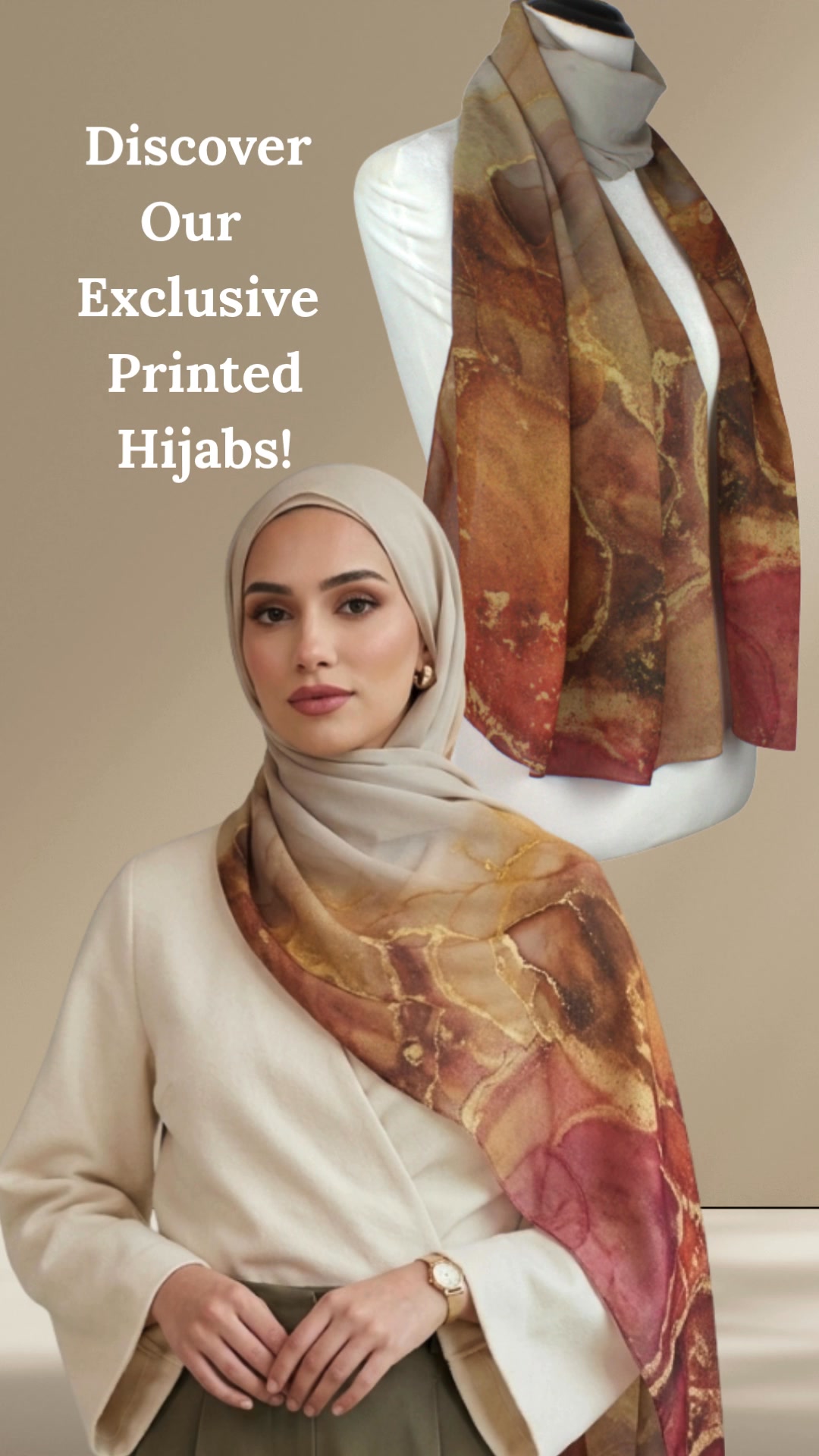 Lina Zibdeh - The Joy of Hijab Facebook ad: Your hijab collection, upgraded.