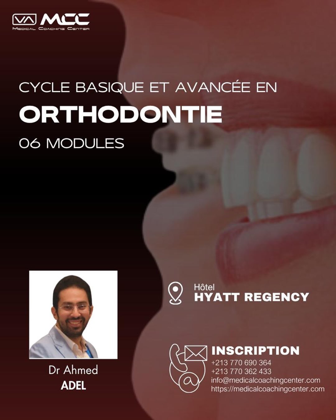 Medical Coaching Center Facebook ad: ORTHODONTIE BASIQUE & AVANCÉE, CYCLE COMPLET DE 6…
