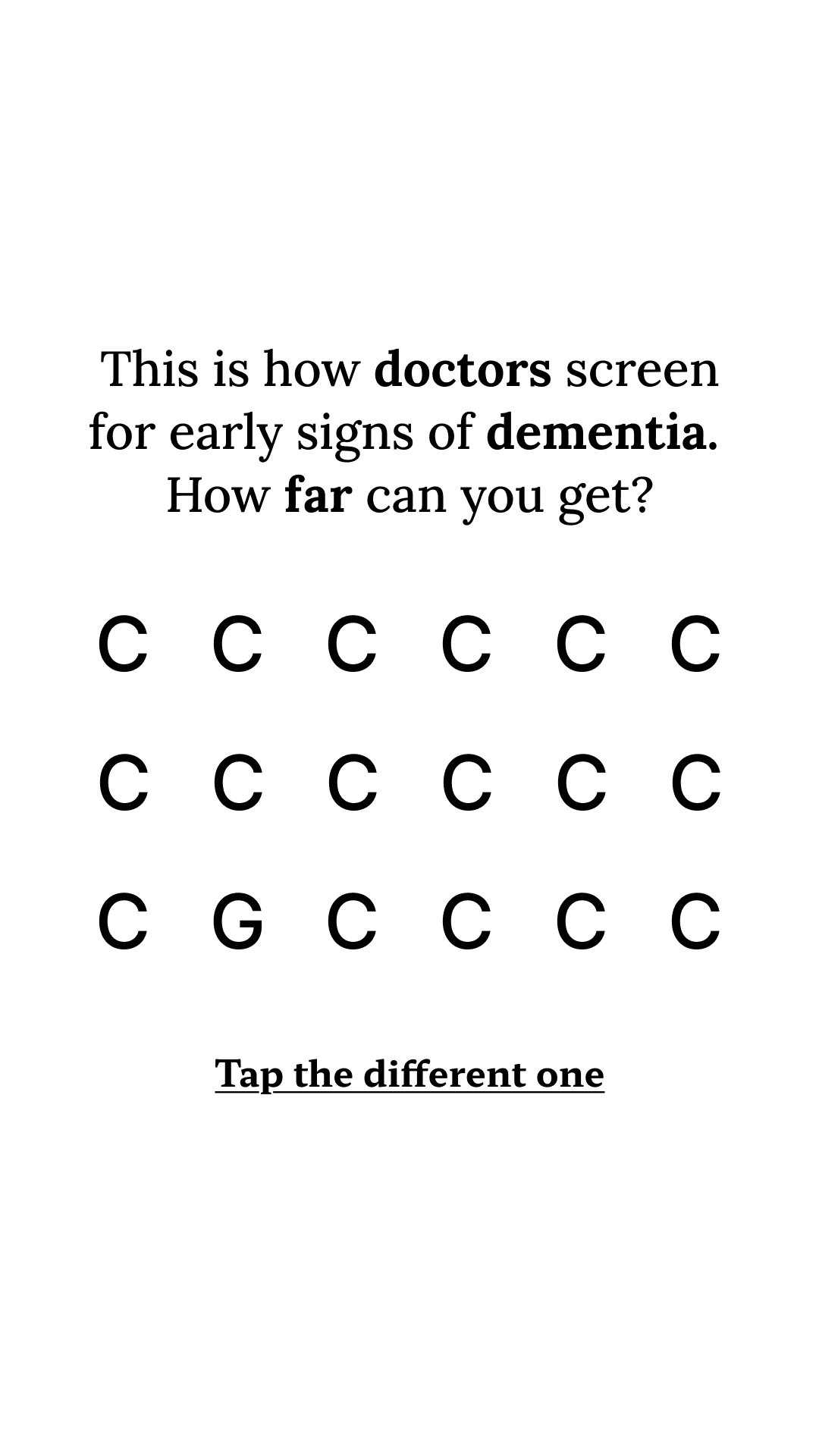 Brain Health Check Facebook ad