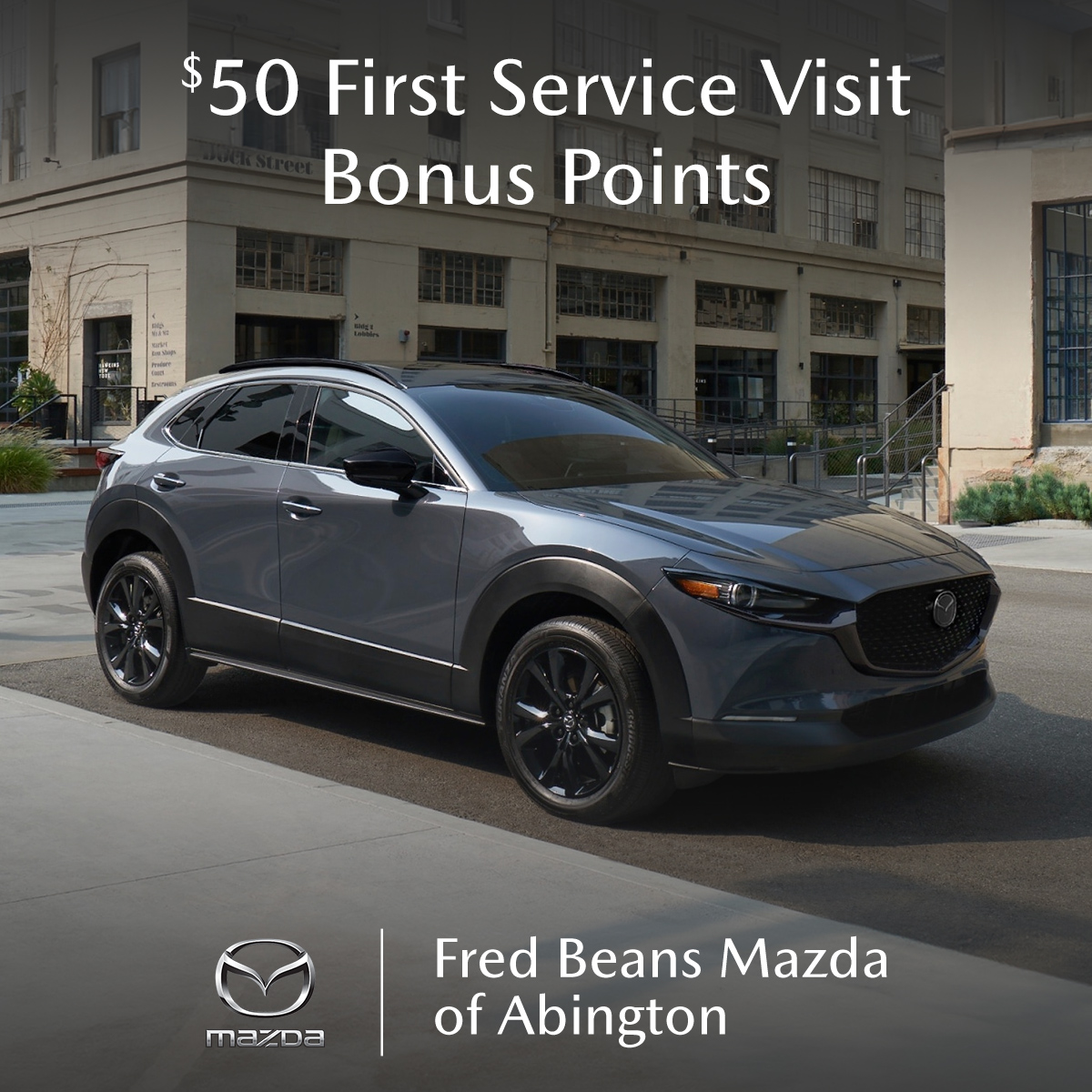Fred Beans Mazda of Abington Facebook ad: Free First Oil Change When You Service at…