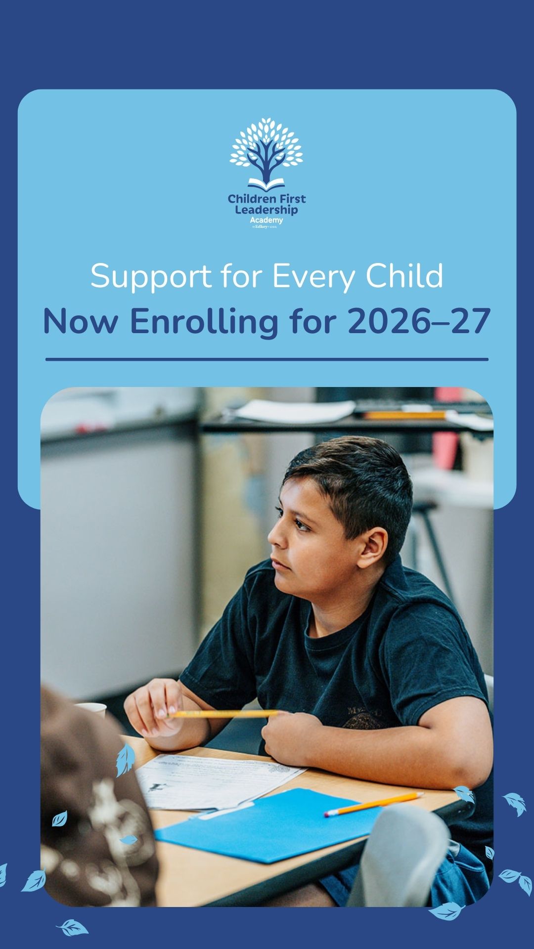 Children First Leadership Academy Facebook ad