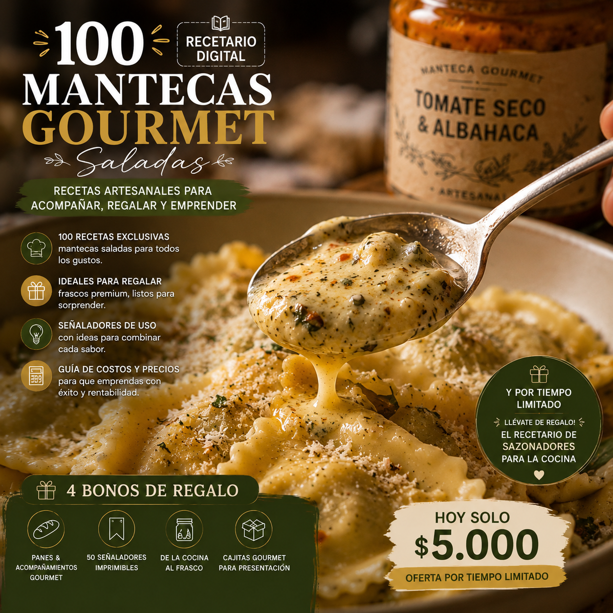 Cooking By Lia Facebook ad: ¿Te imaginás convertir una manteca común en un…