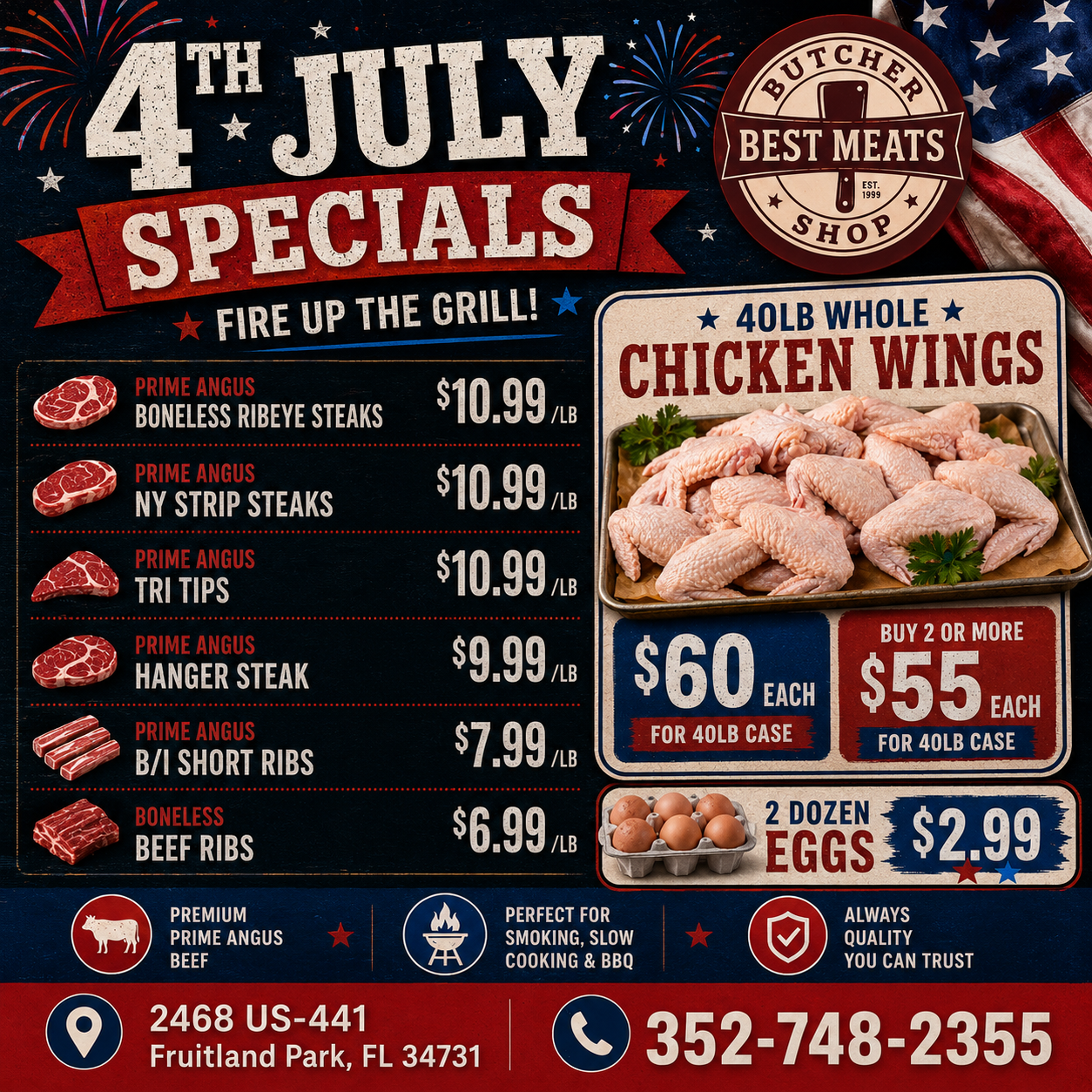 Best Meats Florida Facebook ad: All-Natural Meat Market