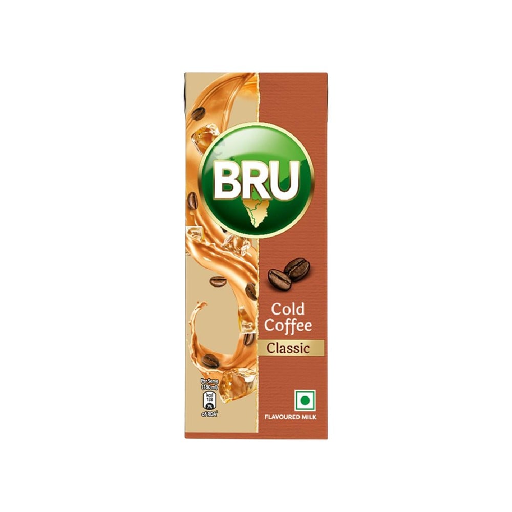 Bru Coffee Facebook ad: Handpicked coffee beans, roasted to perfection, freeze…
