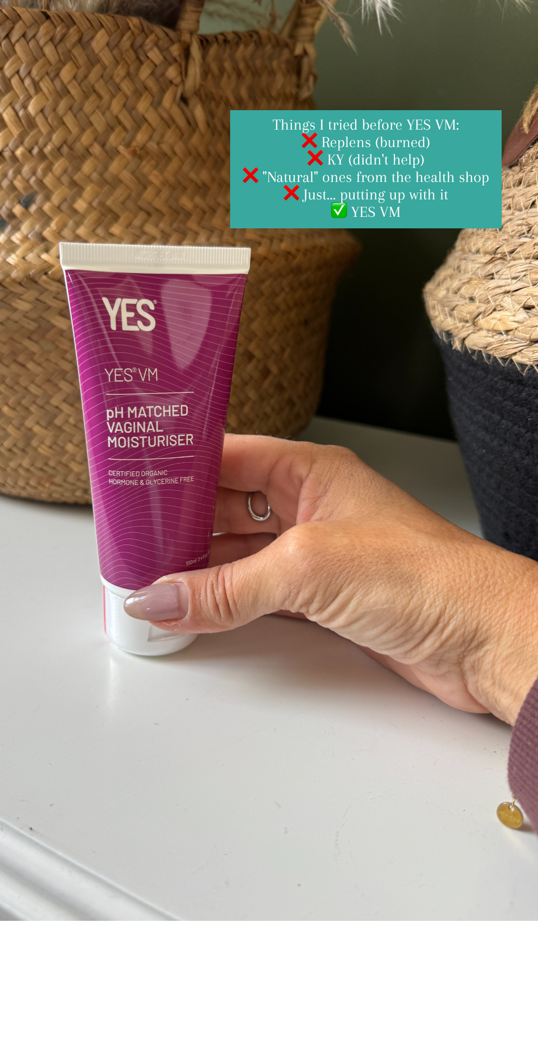 YES - The Organic Intimacy Company Facebook ad