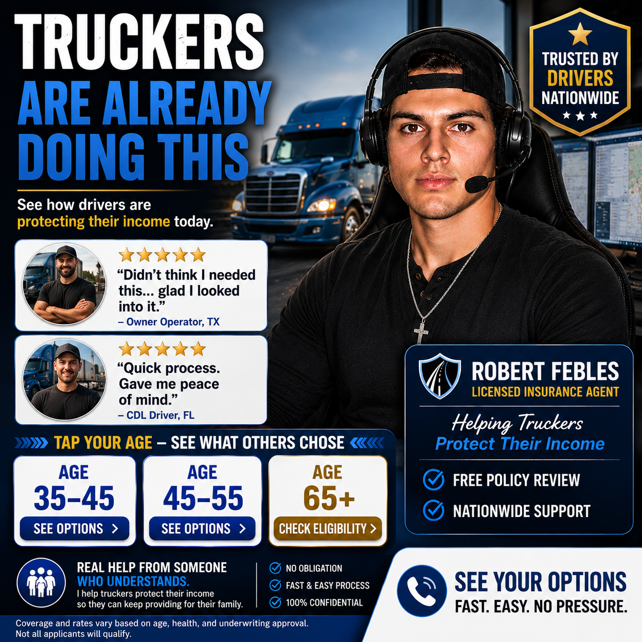 American Trucker Association Facebook ad from May 11, 2026