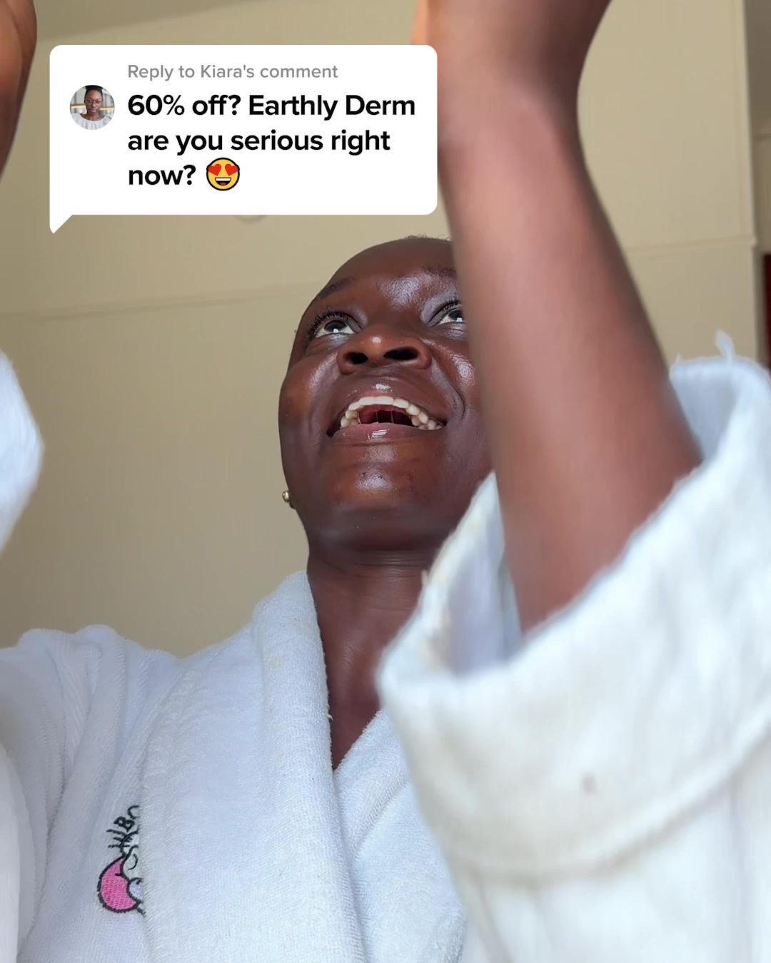 Earthly Derm Facebook ad: 100% Natural Skincare